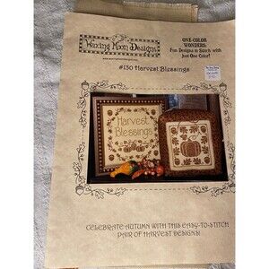 vintage Harvest blessings cross stitch pattern